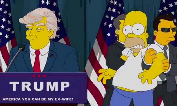 Simpsons writer says President Trump episode was `warning to US` -VIDEO